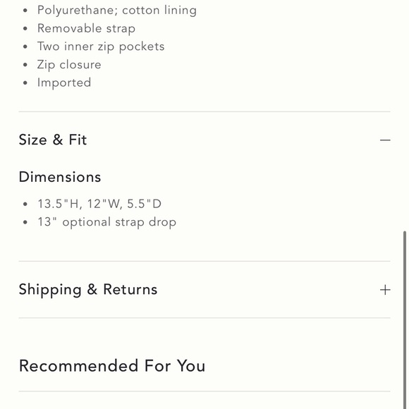 Anthropologie small/tiny vegan leather bag new condition vegan leather - Picture 13 of 13